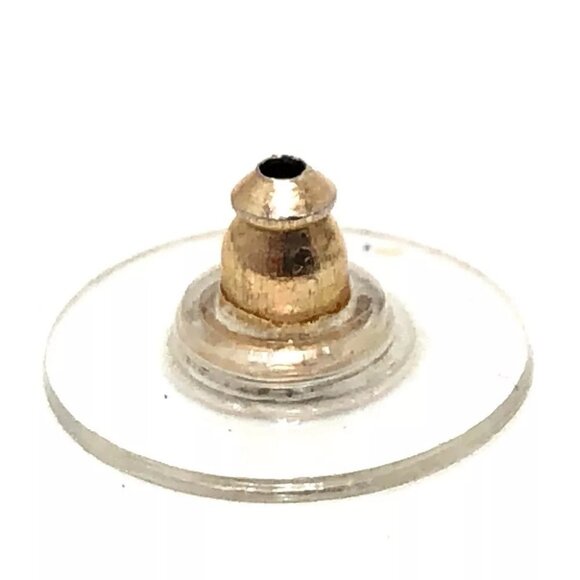 CHANEL B17C CC Mark Matelasse Rhinestones Pierce Accessories Pierce Metal Gold - Picture 8 of 12